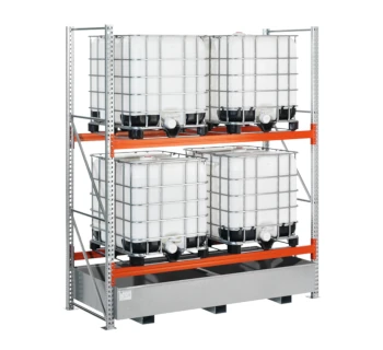 LaCont Gefahrstoff-KTC-Regal LaCont Gefahrstoff-KTC-Regal 994 2 Fasslager + AW
