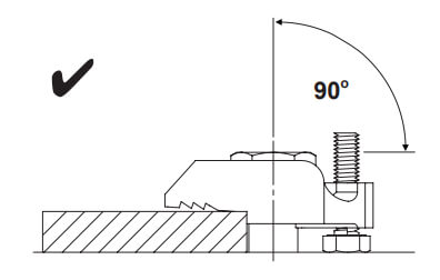 Lindapter Trägerklemme D2 Montage auf parallelem Flansch