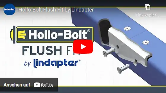 Video Lindapter Hollo-Bolt Flush-Fit