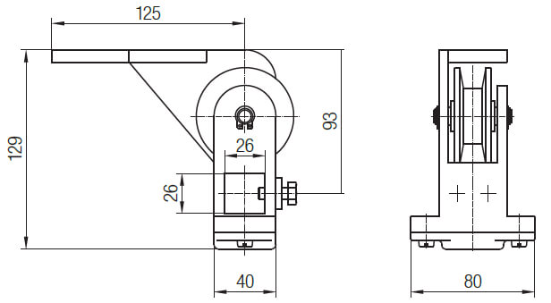 Wampfler Mitnehmer mit Seilführung für Rundkabel Spannseilsystem Programm 0210