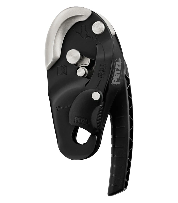 Abseilgerät RIG schwarz Ansicht 1 Abseilgerät RIG schwarz Ansicht 2