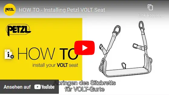 Video: Petzl Handhabung mit dem Volt Sitzbrett