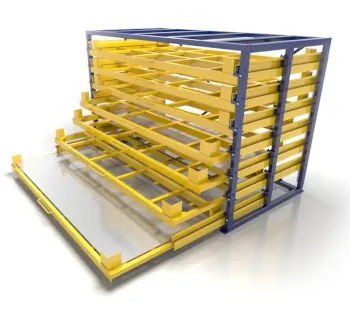 RR - Industrietechnik Blechauszugsregal RBA RR - Industrietechnik Blechauszugsregal RBA 1000