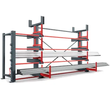RR - Industrietechnik Roll-Aus-Regal einseitig ( RRA / RRS ) 618 3200 kg