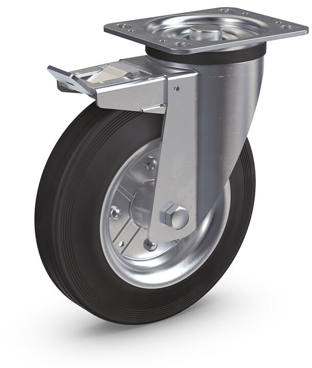 CASCOO Polypropylenrad - Serie P0P0 - für Transportgeräterollen - Rad