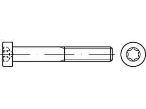  8.8 galv. verzinkt Zylinderschrauben DIN 7984 1155 3 mm