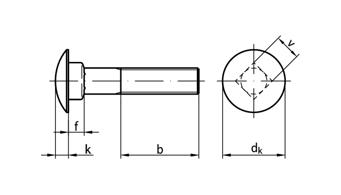 Austenite (A4) Flachrundschrauben DIN 603 M8 x 35 Ansicht 3 Austenite (A4) Flachrundschrauben DIN 603 M8 x 35 Ansicht 2