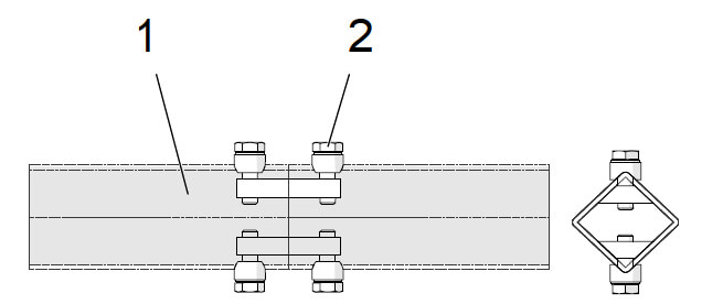 Prinzip-Aufbau eines Schienenverbinders 270 bzw. 280