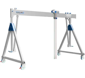 Schilling  Alu-Portalkran fahrbar unter Last 29 500 kg