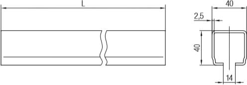 Abmessungen der Conductix-Wampfler C-Spannarme aus dem Programm 230
