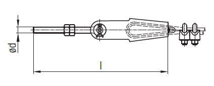 Wampfler Spannschraube für Spannseilsystem Programm 0210 und 0215