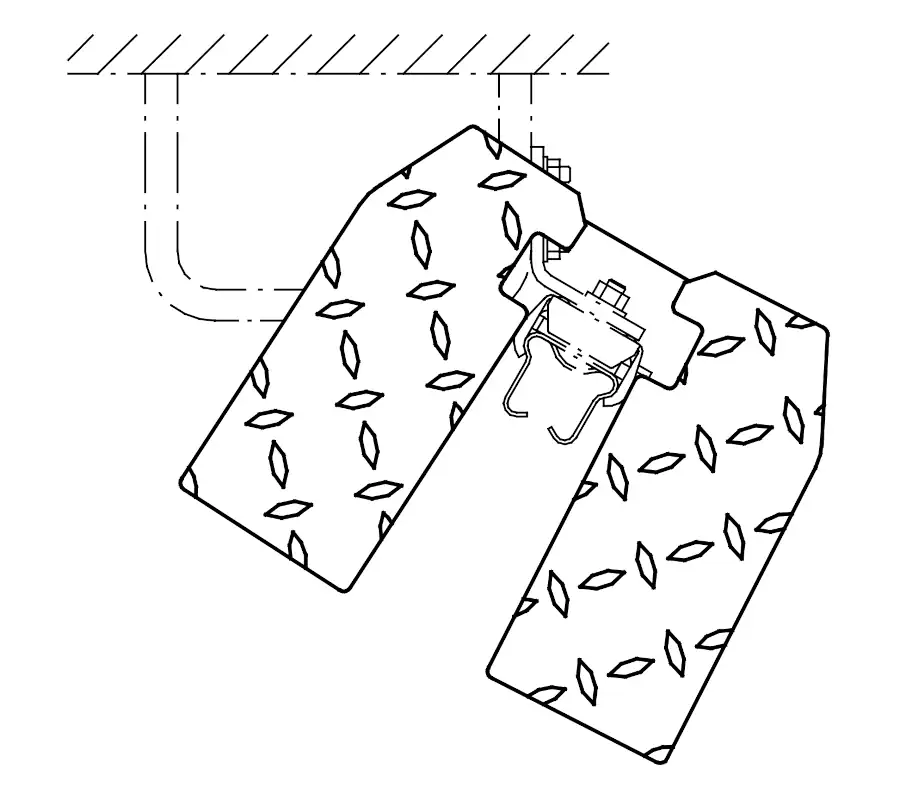 Ruhepodest klappbar Ansicht 1 Ruhepodest klappbar Ansicht 2