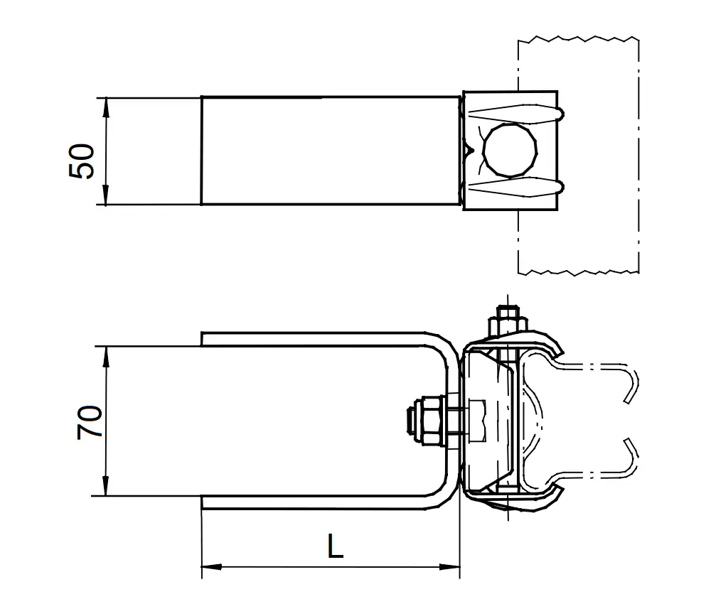 U-Bügel zum Schweißen L=120mm Ansicht 1 U-Bügel zum Schweißen L=120mm Ansicht 2
