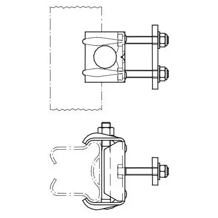 Tractel Zentrale Halterung auf Sprosse Tractel Zentrale Halterung auf Sprosse 1484 A11, Edelstahl