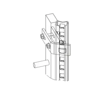 Tractel Halter für rechteckige Seitenprofile 1479 A12, feuerverzinkt 