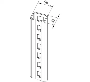 Tractel A12 Steigschutzschiene 1479 A12, feuerverzinkt 
