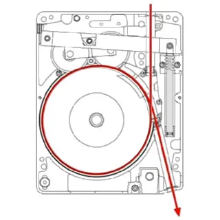 Funktionsprinzip Tractel Tirak X-Serie (Treibscheibe, Seildurchlauf)