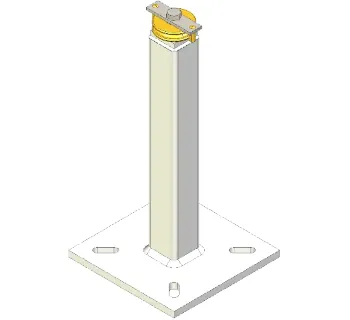 Tractel Kurvenumlenkrollenstütze  Travspring 