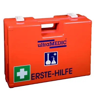 Erste-Hilfe Branchenkoffer Chemie-Industrie orange