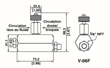 Enerpac Steuerventile V-66F Maßblatt