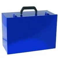 Gerätekoffer aus Stahlblech blau neutral Volumen 21 l  Artikel-Nr.: ART-4069