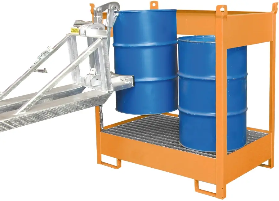 Bauer Fass-Stapelpaletten FSP mit Fassgreifer