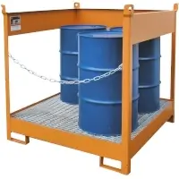 Bauer Fass-Stapelpaletten FSP für vier 200 Liter Fässer