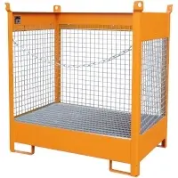 Bauer Fass-Stapelpaletten FSP mit Gittern an den Wänden