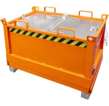 Bauer - Klappbodenbehälter FB mit Deckel 2-teilig zu öffnen