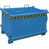 Bauer Klappbodenbehälter SB 750, lackiert, RAL 5012 Lichtblau Inhalt 750 dm³  Artikel-Nr.: BAU-4417-14-0000-3