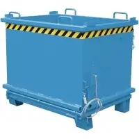 Bauer Klappbodenbehälter SB 1000, lackiert, RAL 5012 Lichtblau Inhalt 1000 dm³  Artikel-Nr.: BAU-4417-15-0000-3