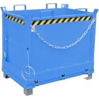 Bauer Klappbodenbehälter FB 750, lackiert, RAL 5012 Lichtblau Inhalt 750 dm³  Artikel-Nr.: BAU-4417-29-6000-3
