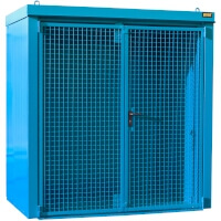 Gasflaschen-Container Typ GFC-B  M1, lackiert, Lichtblau max. Anzahl 28 (Gasflaschen Ø 230 mm)   Artikel-Nr.: BAU-4477-31-0000-3