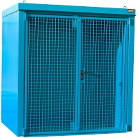 Gasflaschen-Container Typ GFC-B  M2, lackiert, Lichtblau max. Anzahl 35 (Gasflaschen Ø 230 mm)   Artikel-Nr.: BAU-4477-32-0000-3