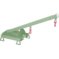 Bauer Lastarm Typ LAT 25 1,0 Resedagrün Tragfähigkeit 300 - 1000 kg  Artikel-Nr.: BAU-4430-14-0000-4