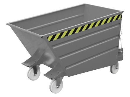 Bauer - Kippbehälter Typ V mit Rollen