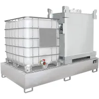 Bauer Edelstahl-Auffangwannen VAW 1000-2 Auffangvolumen 1000 l  Artikel-Nr.: BAU-4402-76-0000-0011