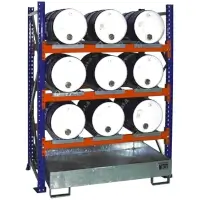 Bauer Fassregale mit Auffangwanne Serie 3000 