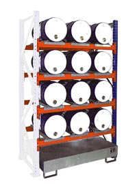 Bauer Fassregale mit Auffangwanne Serie 3000 