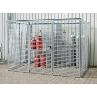 Bauer Gasflaschen-Container Typ GFC-M 5, feuerverzinkt max. Anzahl 104 (Gasflaschen Ø 230 mm)   Artikel-Nr.: BAU-4477-07-0000-7