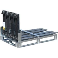 Bauer Gabelzinkenpalette Typ GZP 4 Feuerverzinkt Für Gabelzinkenquerschnitt B x H 299 x 83 mm  Artikel-Nr.: BAU-4526-02-0000-7