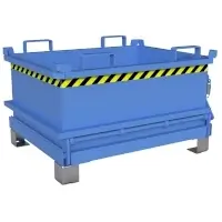 Bauer Mini-Klappbodenbehälter MSB 250, lackiert, RAL 5012 Lichtblau Inhalt 240 dm³  Artikel-Nr.: BAU-4417-11-0000-3