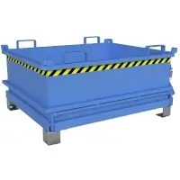 Bauer Mini-Klappbodenbehälter MSB 400, lackiert, RAL 5012 Lichtblau Inhalt 370 dm³  Artikel-Nr.: BAU-4417-12-0000-3