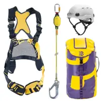BEAL GmbH Kit: Gurt und Verbindunsgmittel 1.5 m länge, Helm weiß Auffangöse 2   Artikel-Nr.: BEA-SETDynaproW