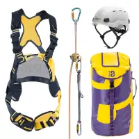 BEAL GmbH Kit mit Gurt und Auffanggerät 10 m länge, Helm weiß Auffangöse 2   Artikel-Nr.: BEA-SETSTYX10W