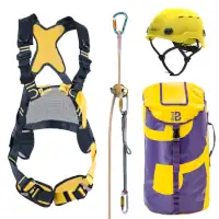 BEAL GmbH Kit mit Gurt und Auffanggerät 10 m länge, Helm gelb Auffangöse 2   Artikel-Nr.: BEA-SETSTYX10Y