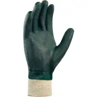 teXXor® PVC-Handschuh GRÜN MIT STRICKBUND 2155