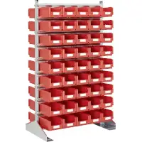 BITO Ständerregal zweiseitig 19509 Anzahl Behälter 90   Artikel-Nr.: BITO-8-19509