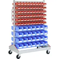 BITO Sichtrollenwagen zweiseitig 19522 Anzahl Behälter 176   Artikel-Nr.: BITO-8-19522