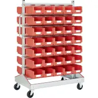 BITO Sichtrollenwagen zweiseitig 19521 Anzahl Behälter 70   Artikel-Nr.: BITO-8-19521